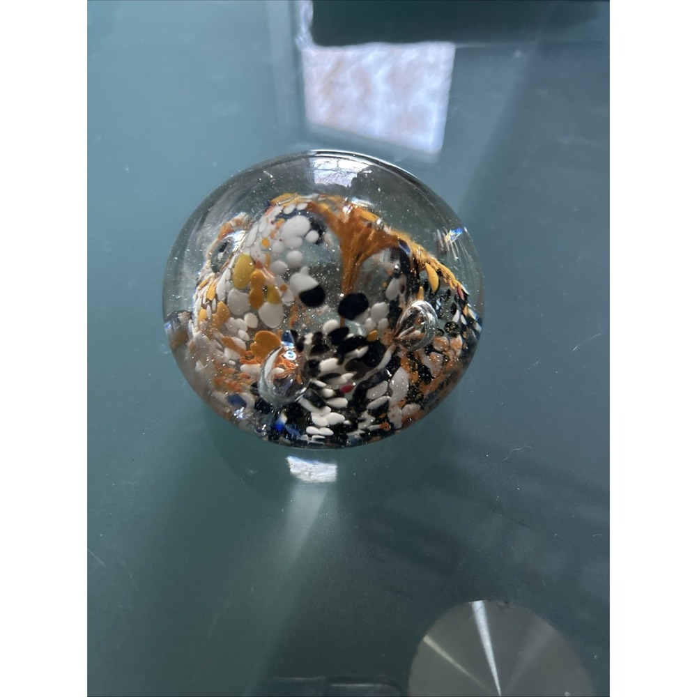 Glass Round Paperweight Multicolor - Picture 2 of 4